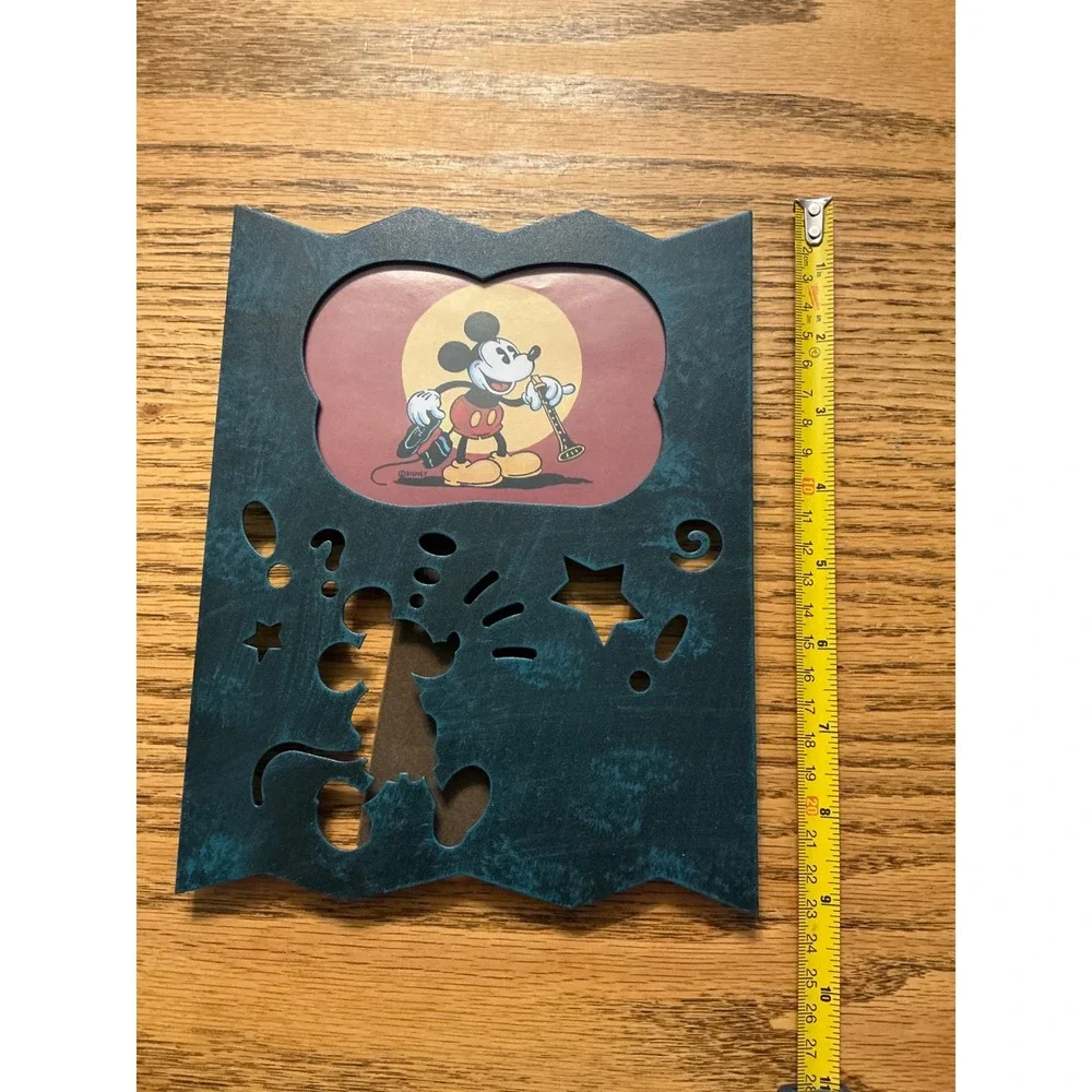 Mickey & Co Charpente Disney Mickey Mouse Cutout Picture Frame Vintage Style